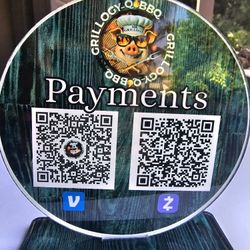 Payment Acrylic Signs