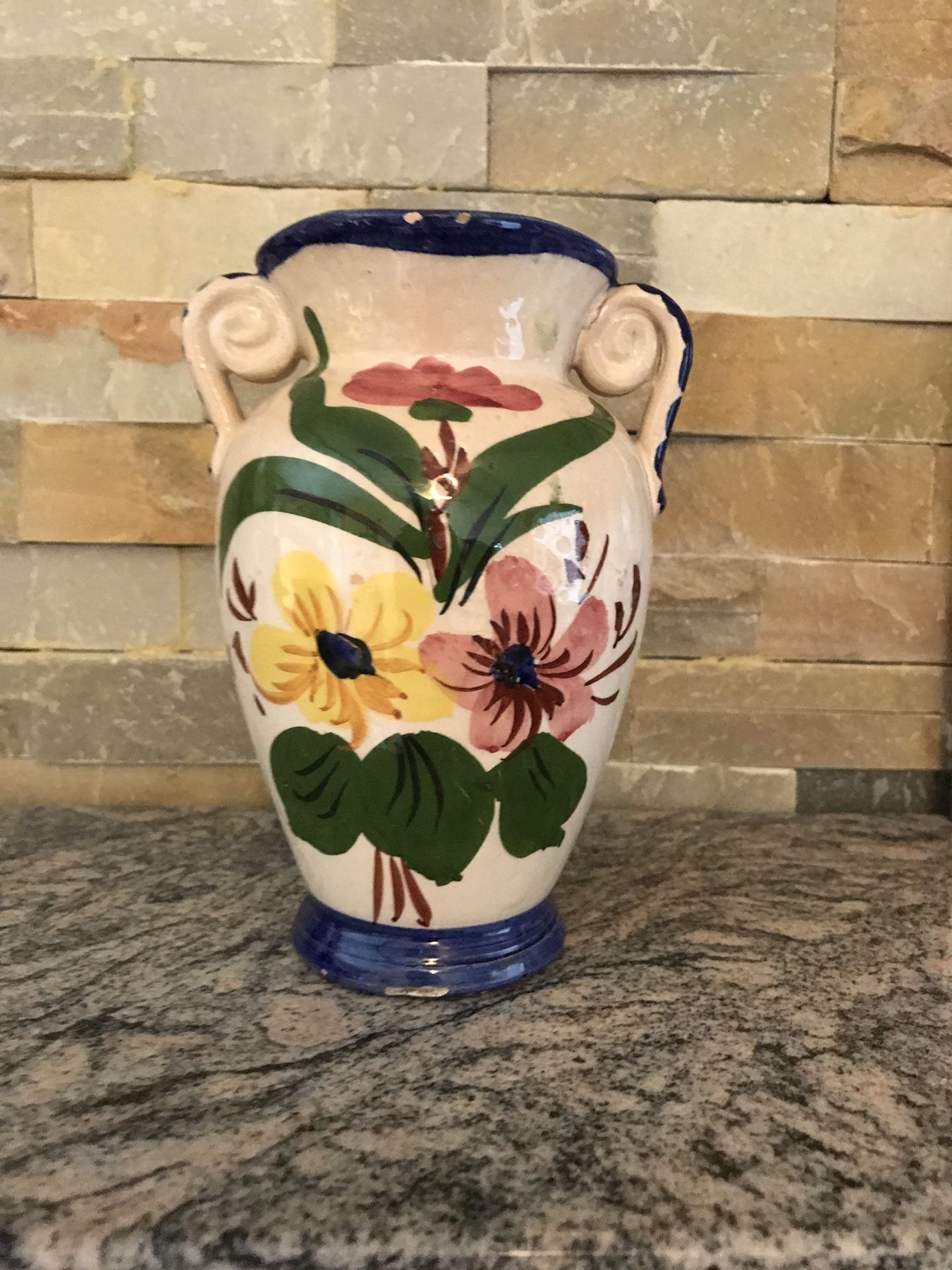 Vase made in Italy.