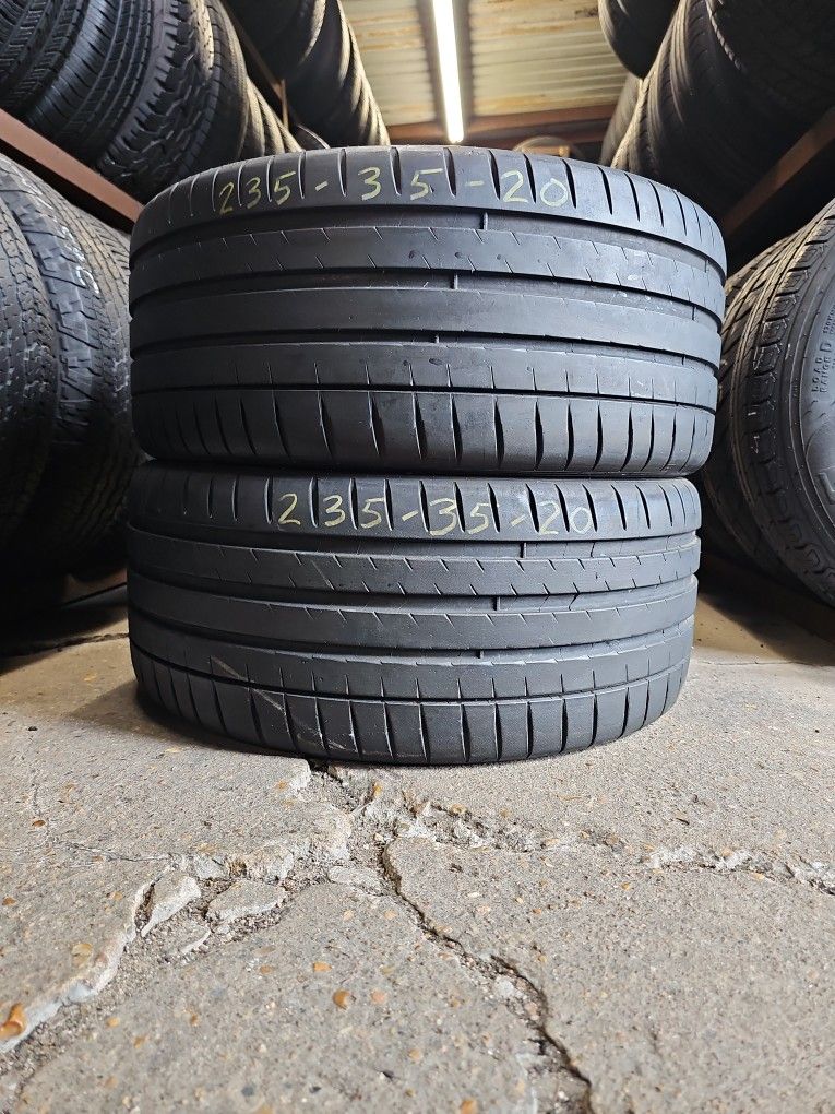 235-35-20" Michelin Pilot Sport 4S Used Tires
