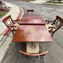 Antique Table & Chairs 