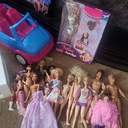 Multiple Barbie dolls & some accessories.  Grandaughter selling for Christmas money