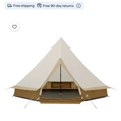 Ozark Trail 15'x 15' 8-Person Bell Tent with String Lights,