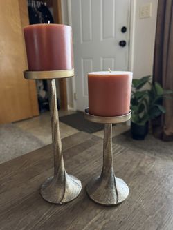 Gold Candle Holders For Pillar Candles 