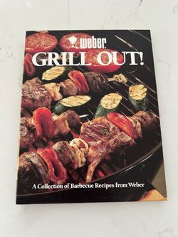 Vintage 1990 Webber grill out cookbook spiral hardback