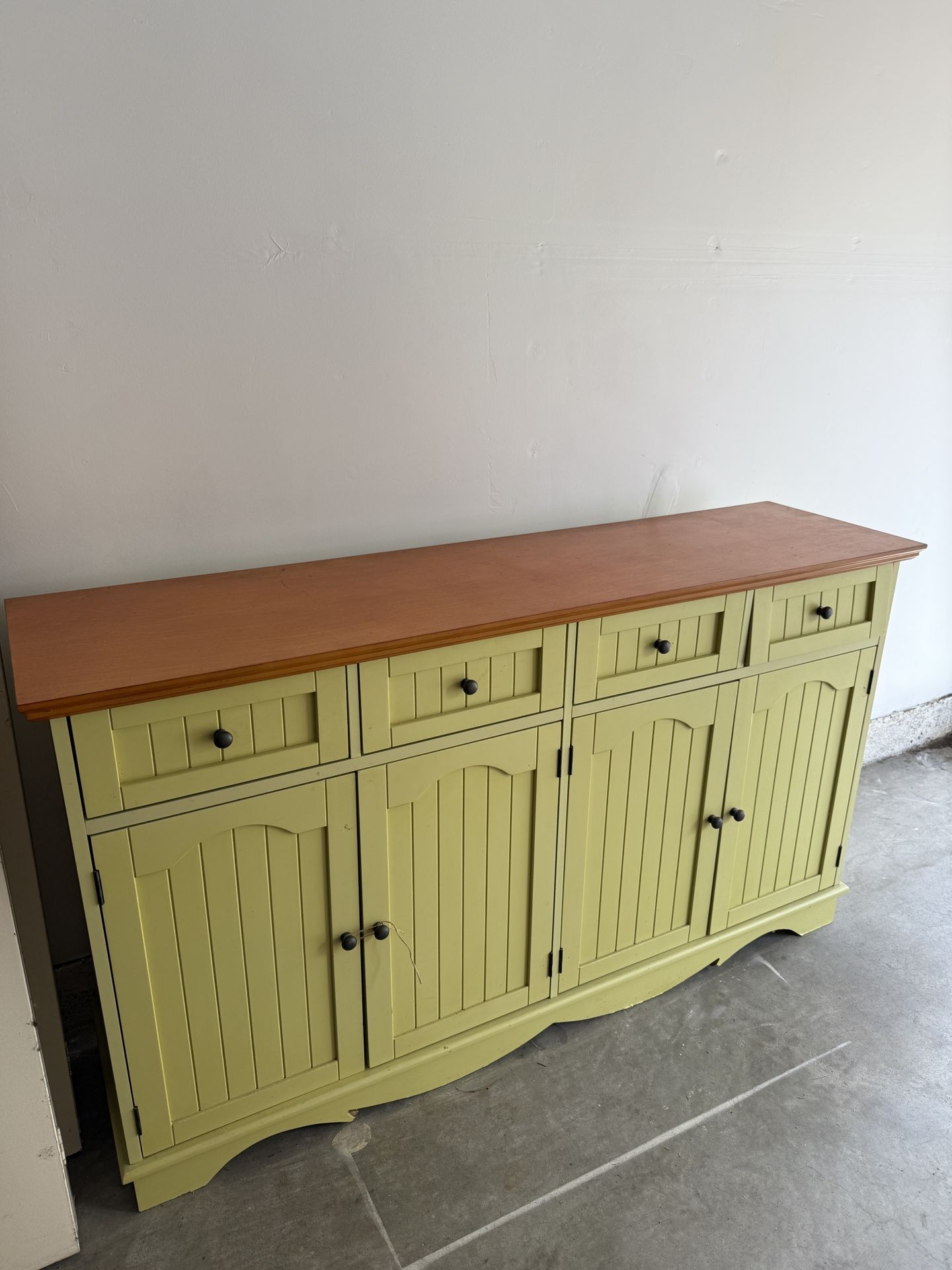 5ft Farmhouse Cabinet – Solid Wood Storage