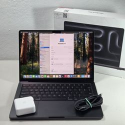 MacBook Pro M4 14′′ 24GB RAM 512GB SSD ~ 6 Cycle Count
  