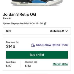 Jordan 3 Rare Air