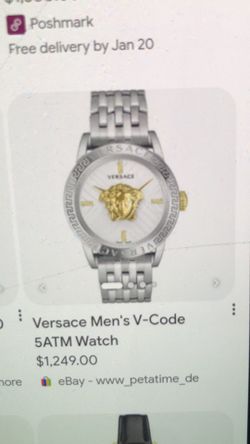 Versace men’s V code watch 