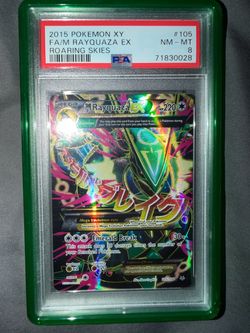 Pokemon Rayquaza EX 105 Roaring Skies PSA 8 $950