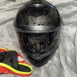 LS2 Assault Solid Gloss Brushed Alloy Helmet Motorcycle Helmet