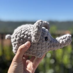 Grey Elephant 🐘 Handmade 🧶 Crochet 🧶 Plushie