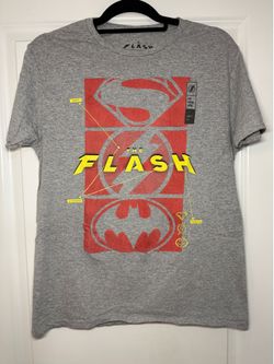 DC Comics The Flash Graphic T-Shirt Gray Adult Medium