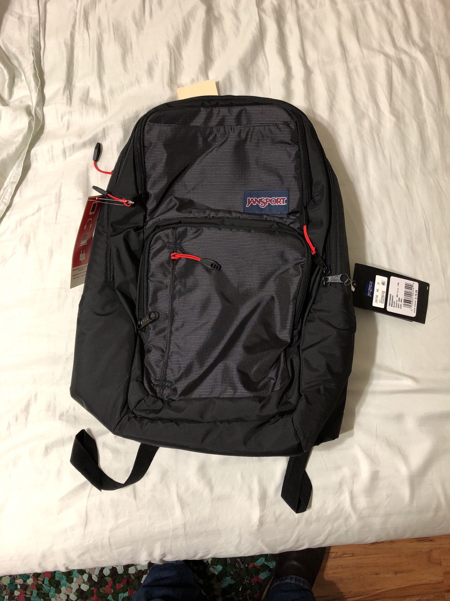 Jansport NEW. Backpack. Named the broadband in black.
