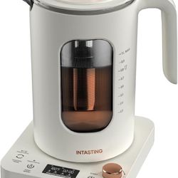 Electric Kettle, INTASTING Wide Opening Glass Kettle with Tea Infuser, 9 Smart Presets - Brand New in Box