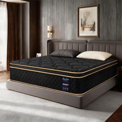 QUEEN 12” Hybrid Memory Foam + Pocket Springs-Queen Mattress in a Box-Medium Firm $180