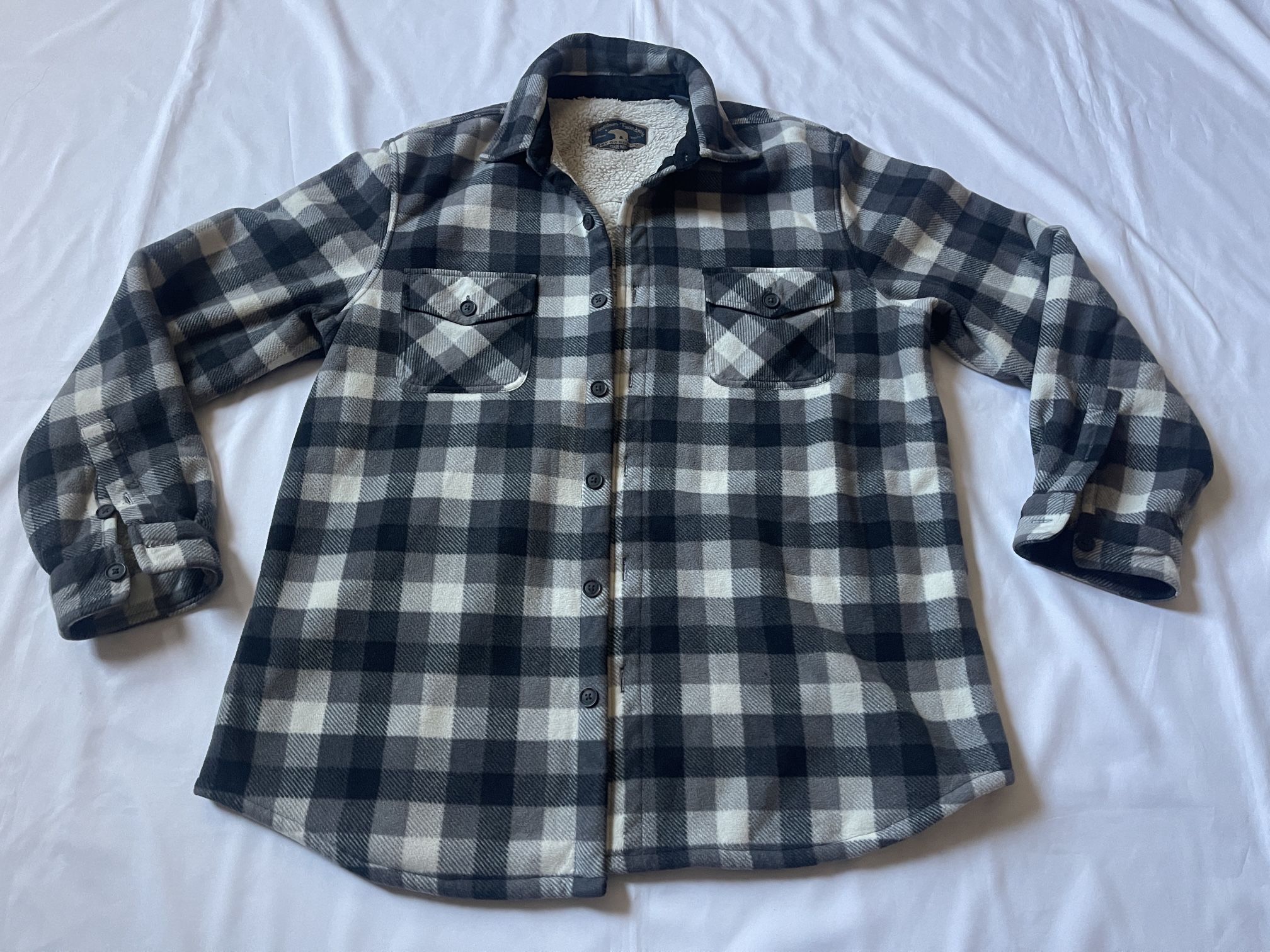 Men Freedom Foundry Flannel Shirt Button Down Plaid Checker Jacket Soft Large L