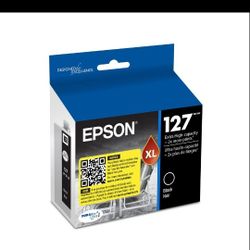 JX0728: EPSON 127 DURABrite Ultra Ink Black Cartridge For NX530 NX625 WF3520 WF3530 WF3540 WF545 WF60 WF630 WF633 WF635 WF645 WF7010 WF7510 WF7520 WF8