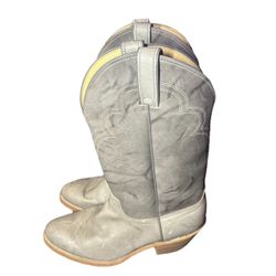 Mens Wrangler Western Cowboy Boots Vintage Gray Size 8EE