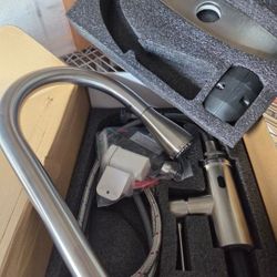 New Brushed Nickel Touchless pull-down kitchen faucet 