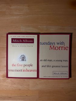 Mitch Albom The Five People You Meet in Heaven & Tuesdays with Morrie - 2 Pack