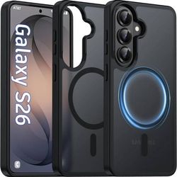new Magnetic for Samsung Galaxy S26 Case Matte, S26 Phone Case Compatible with MagSafe Frosted Translucent Shockproof Anti-Scratch Slim Fit Case Milit