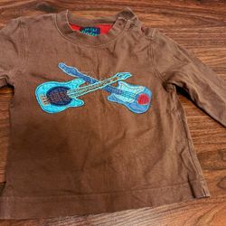 Mini Boden boys long sleeve t tee shirt top Sweatshirt Size 9/10 Y graphic application guitars 