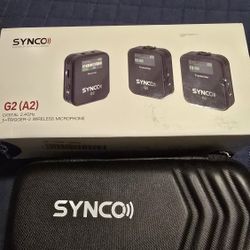 Synco Audio G2 Mega 2-Person Digital Wireless Lavalier Microphone System for Cameras and Smartphones.