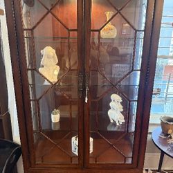 Chippendale Revival Mahogany Display Cabinet 