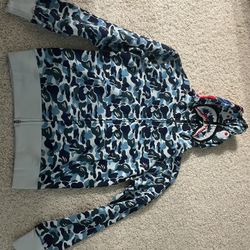 Blue Bape Hoodie