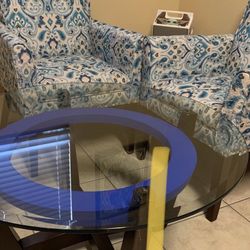 Unique Blue Coffee Table