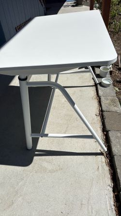 GLADHOJDEN  SIT/STAND WHITE DESK