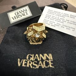 AUTHENTIC GIANNI VERSACE SUNBURST RING