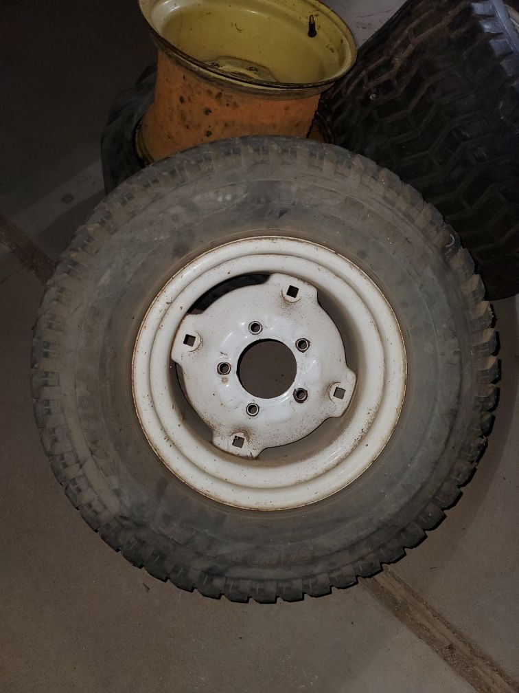 Riding Mower Garden Tractor Rear Wheels Rims 12x8.5 for Sale in ...