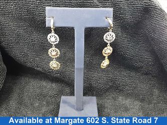 Jacket Earrings - Yellow Gold 14k (.585) 4.6 grams