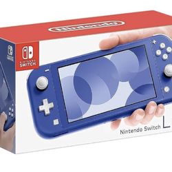 Nintendo Switch Lite - Blue  brand new in box + Includes a free case