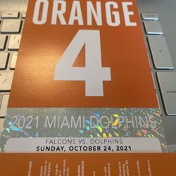 Miami Dolphins Orange Parking Sunday Falcons 