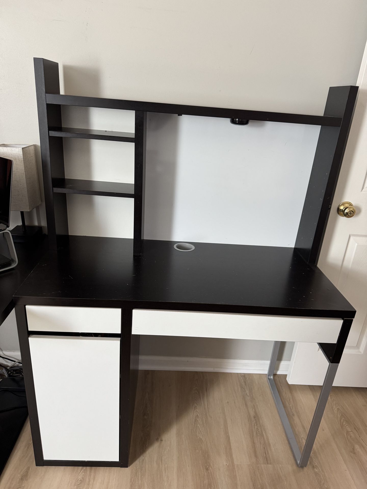 IKEA Micke Desk and Shelf