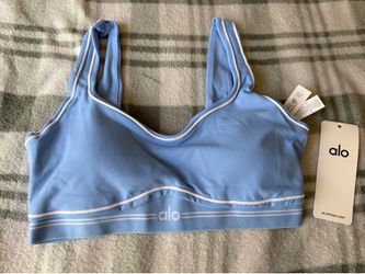 Alo yoga set blue/white