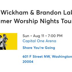 Phil Wickham & Brandon Lake #3 Ticket Concerts