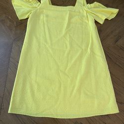 Like New J Crew Cold Shoulder Dress - Yellow - Medium - Slightly Wrinkled from Storage