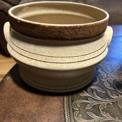 Rustic Ceramic Planter Pot with Handles. Read description