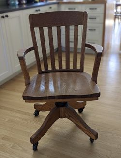 Oak office chair