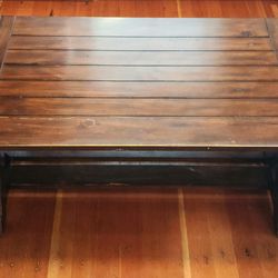 50" Solid wood coffee table