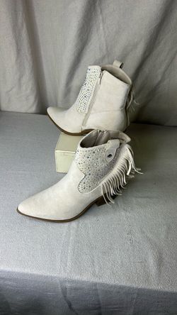 Rhinestone Fringe Cowgirl Boots