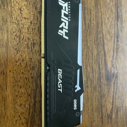 Kingston FURY Beast RGB 8GB 5200MT/s DDR5 | Intel XMP 3.0 Desktop Memory 
