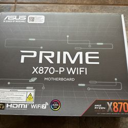 ASUS PRIME X870-P WIFI ATX Motherboard AMD Socket AM5 DDR5 WiFi Aura Sync HDMI