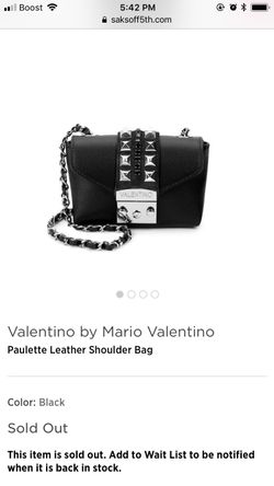 Valentino Paulette Shoulder Bag Genuine leather Authentic for