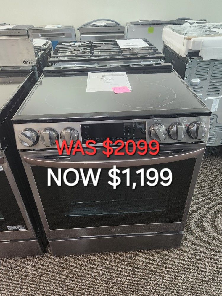6.3 Cu. Ft. Slide In Electric Range With Self Cleaning, Instaview And Air Fry