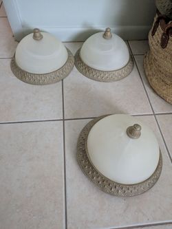 Light flush mount 3 items