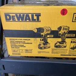 Brand New Dewalt Brushless 2-tool Combo Kit 